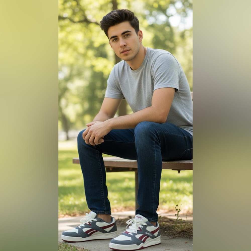 Reebok Men's Dark Blue Slim Jeans